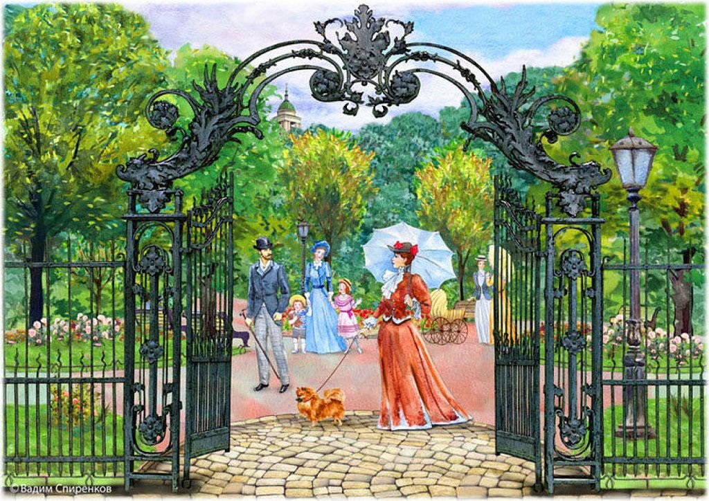 Летний сад в Санкт-Петербурге. Источник: https://triptonkosti.ru/1-foto/letnij-sad-risunki-84-foto.html