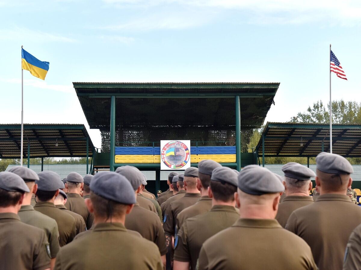    Военнослужащие во время учения Rapid Trident-2019 во Львовской области© РИА Новости / Стрингер