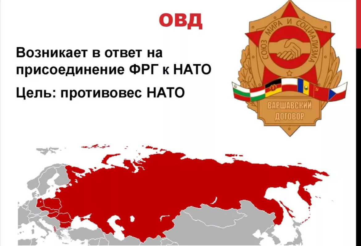 Страны ОВД на карте