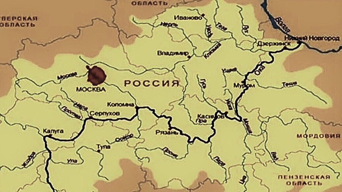 Карта рязано-окских поселений