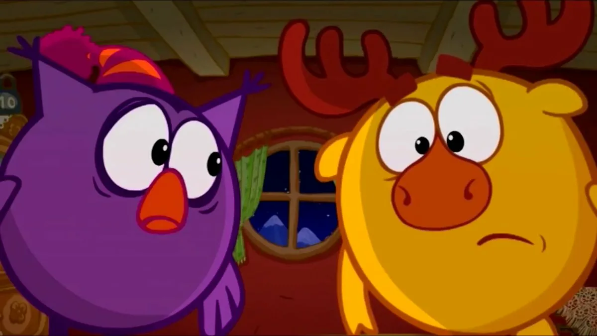 Момент из мультфильма "Смешарики"