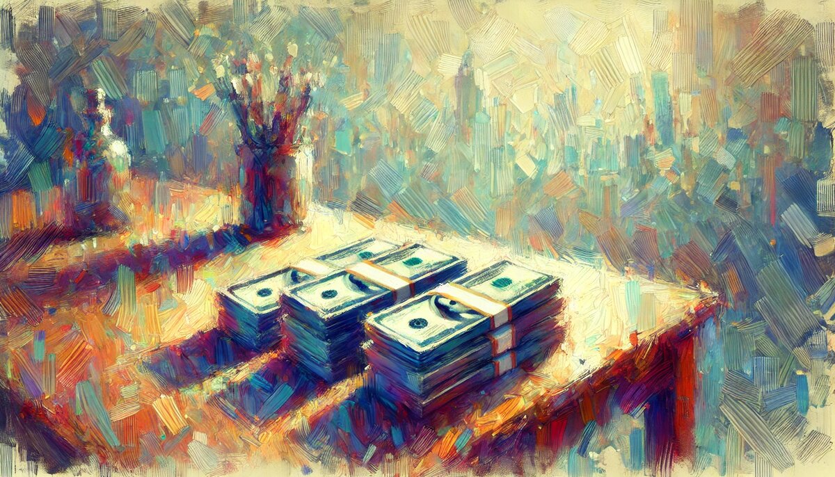 В тусклом свете лампы она видела, как Вера Павловна раскладывает на столе пачки денег.