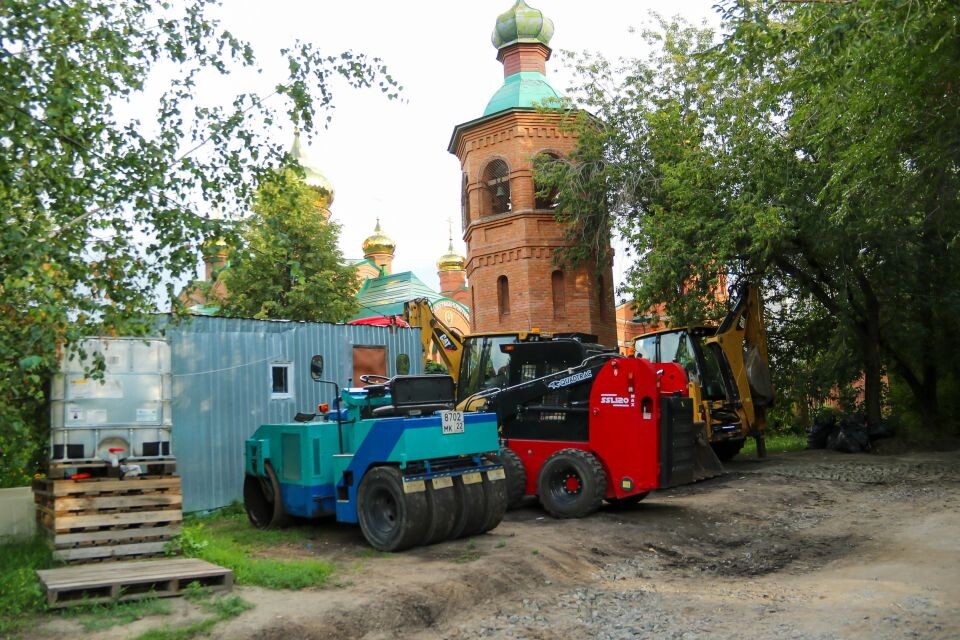    Благоустройство бывшего парка имени Ленина. Август 2024 года. Источник: Виталий Барабаш