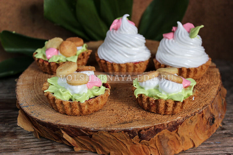 Корзинки с белковым кремом, как в СССР