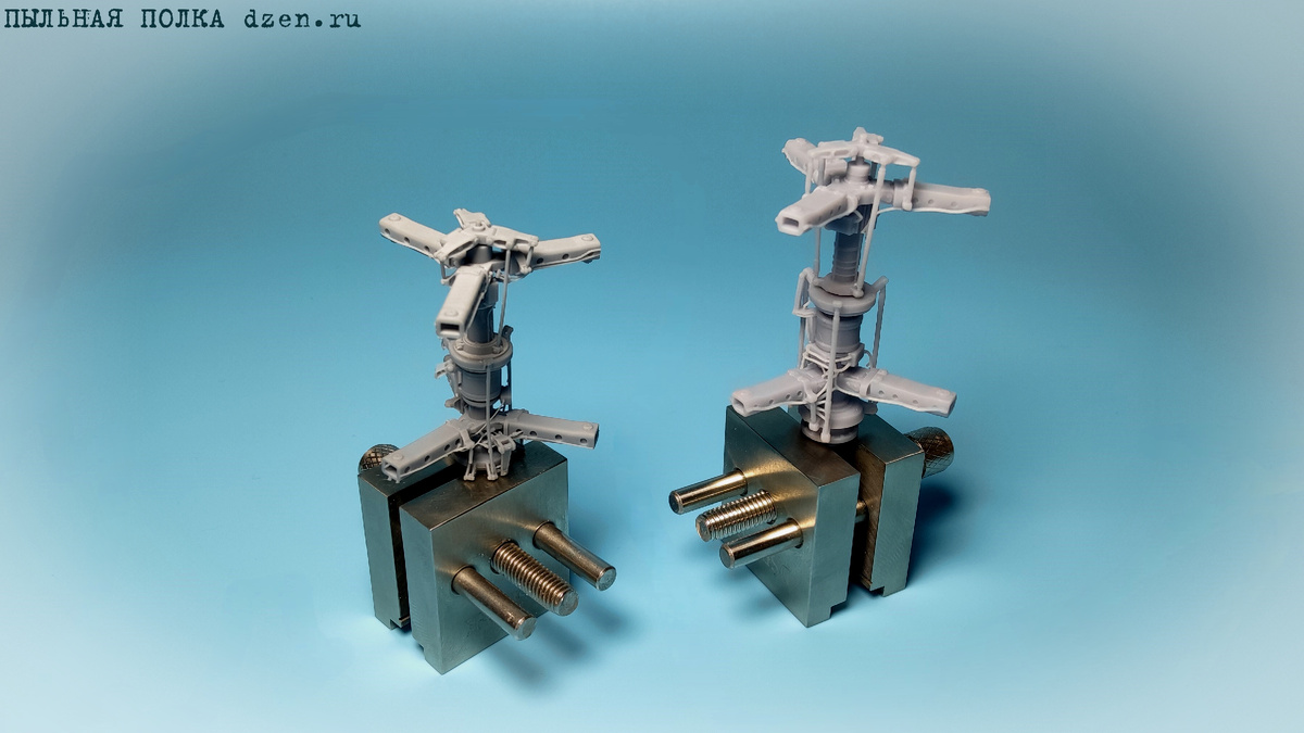 Автоматы перекоса от GE Models слева и  Arma Models справа для Ка-52 1/48.