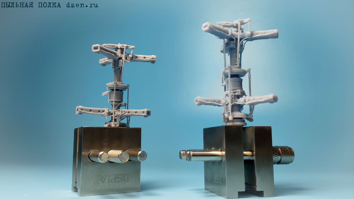 Автоматы перекоса от GE Models слева и  Arma Models справа для Ка-52 1/48.