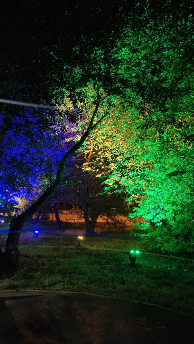 Бульвар Постышева вечером