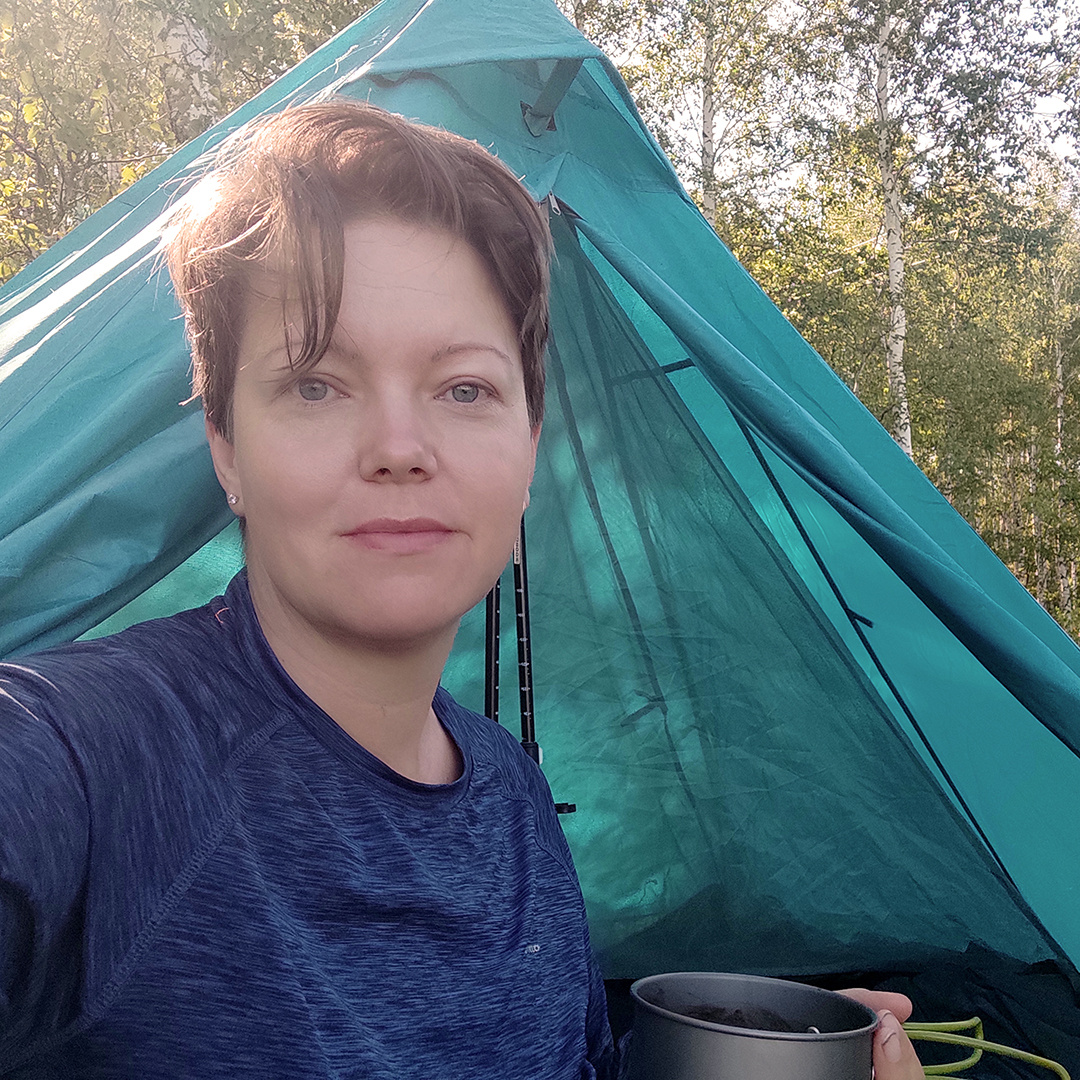 За две ночи в палатке выспалась лучше, чем дома