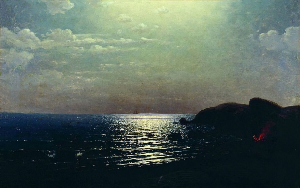   «Лов рыбы на Черном море» 1900 г. кисти Архипа Куинджи
