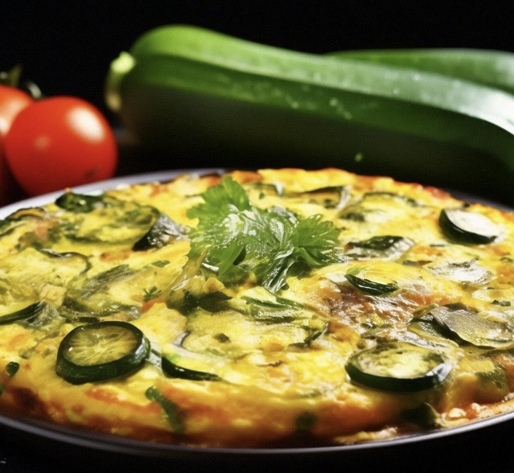 Ингредиенты:
- 3 яйца
- 100 г кабачков
- зеленый лук (по вкусу)
- соль, перец по вкусу
- растительное масло для жарки.              