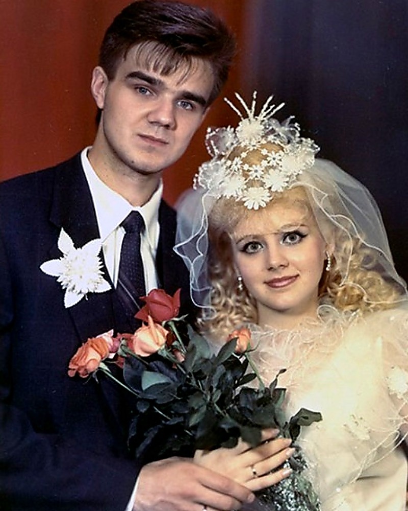    Александр и Наталья Рудины в день бракосочетанияСоцсети Натали