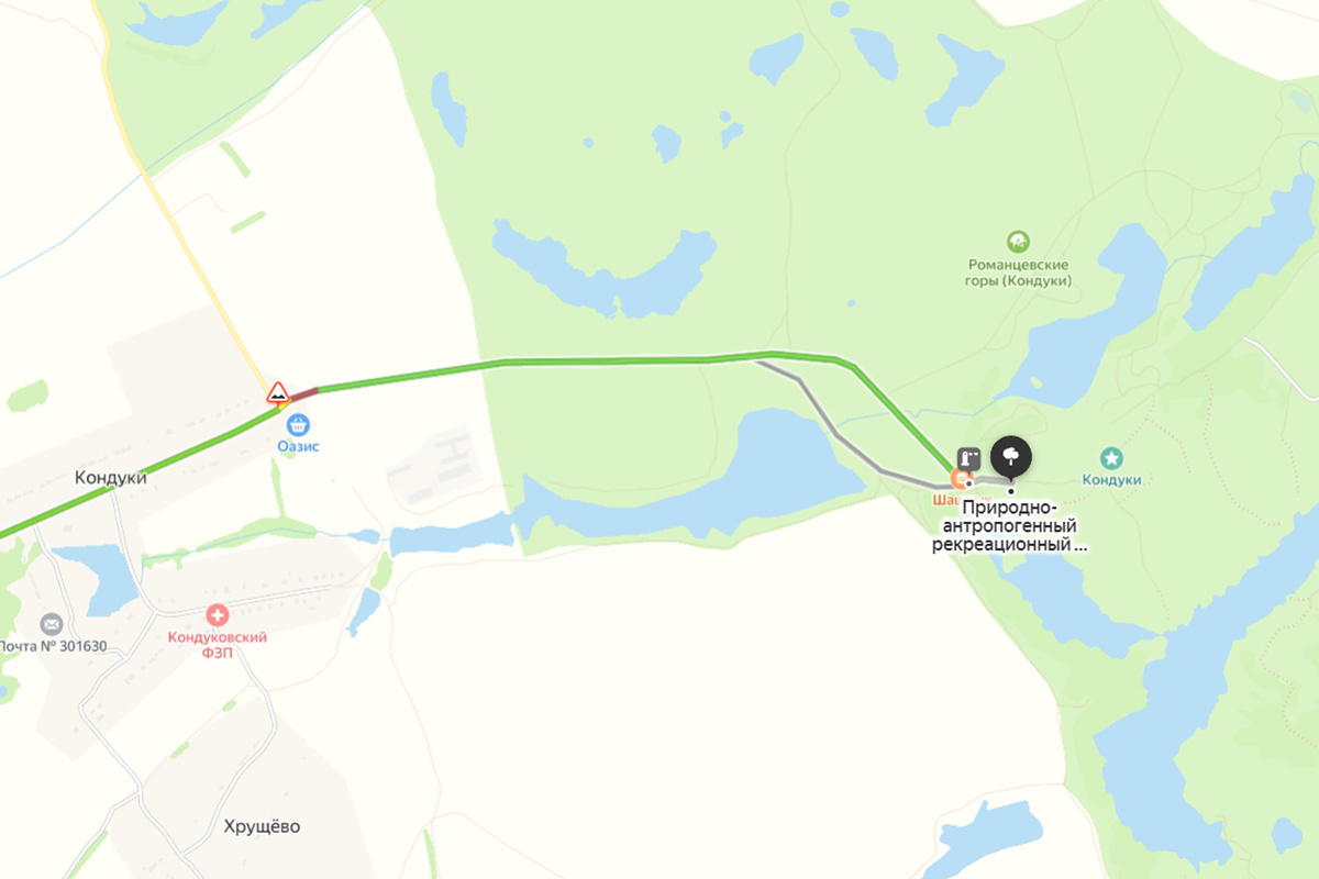 Карта важна, так как навигатор уводит в другое место