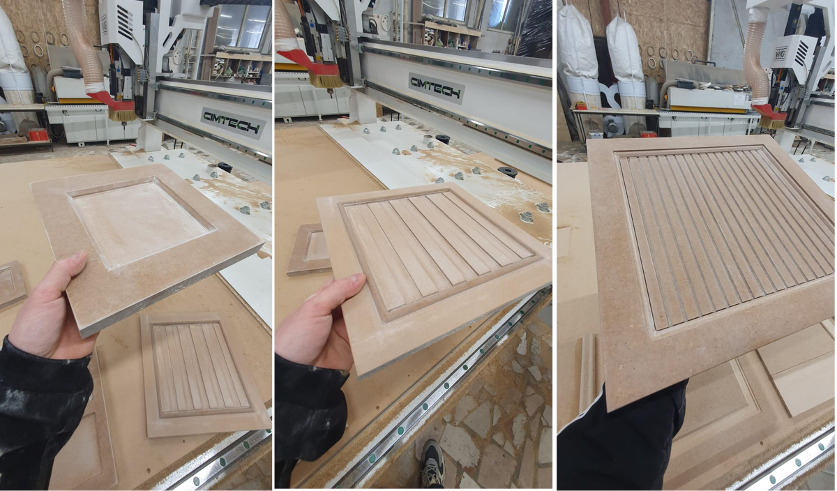 Пример образцов фрезеровки на МДФ 