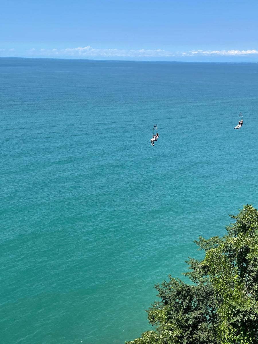 Зип-лайн а Ботаническом саду Батуми