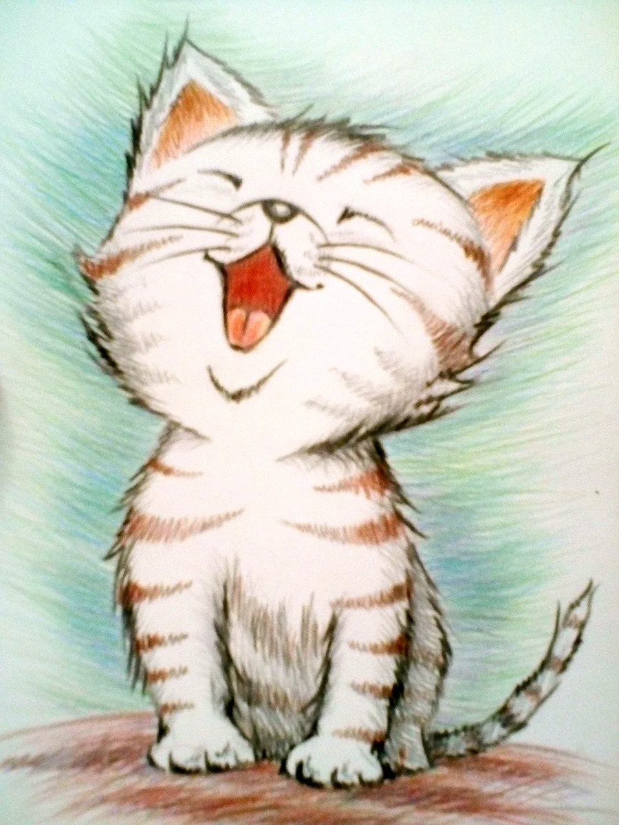 Котенок. Неизвестный художник. 