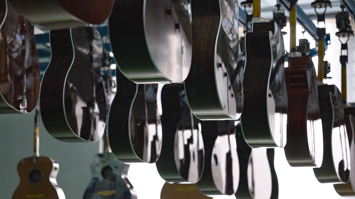 Производство акустических гитар TYMA 