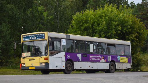 Автобус Mercedes-Benz O405N (АВ 903 22). Покатушки по Барнаулу. / Ride on the Mercedes-Benz O405N bus.