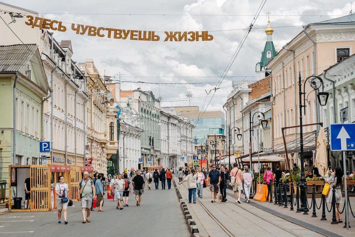 Улица Рождественская в Нижнем Новгороде