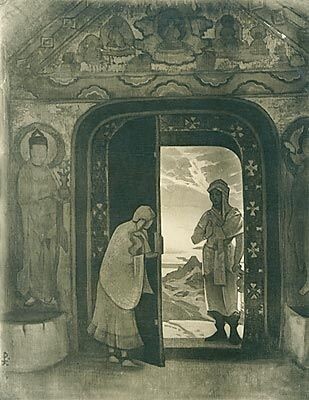 Н.К.Рерих.  «Вестник». 1924 г. Взято отсюда: https://roerich.kz/publication/Vestniki.htm
