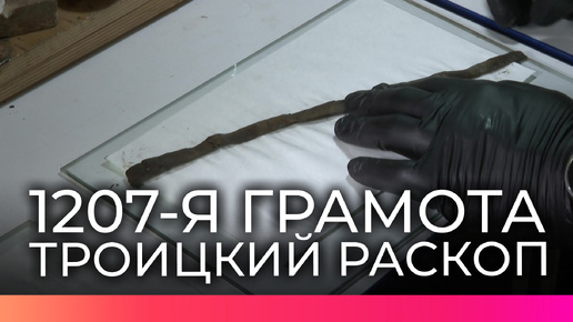 На Троицком раскопе в Великом Новгороде обнаружили 1207-ю берестяную грамоту