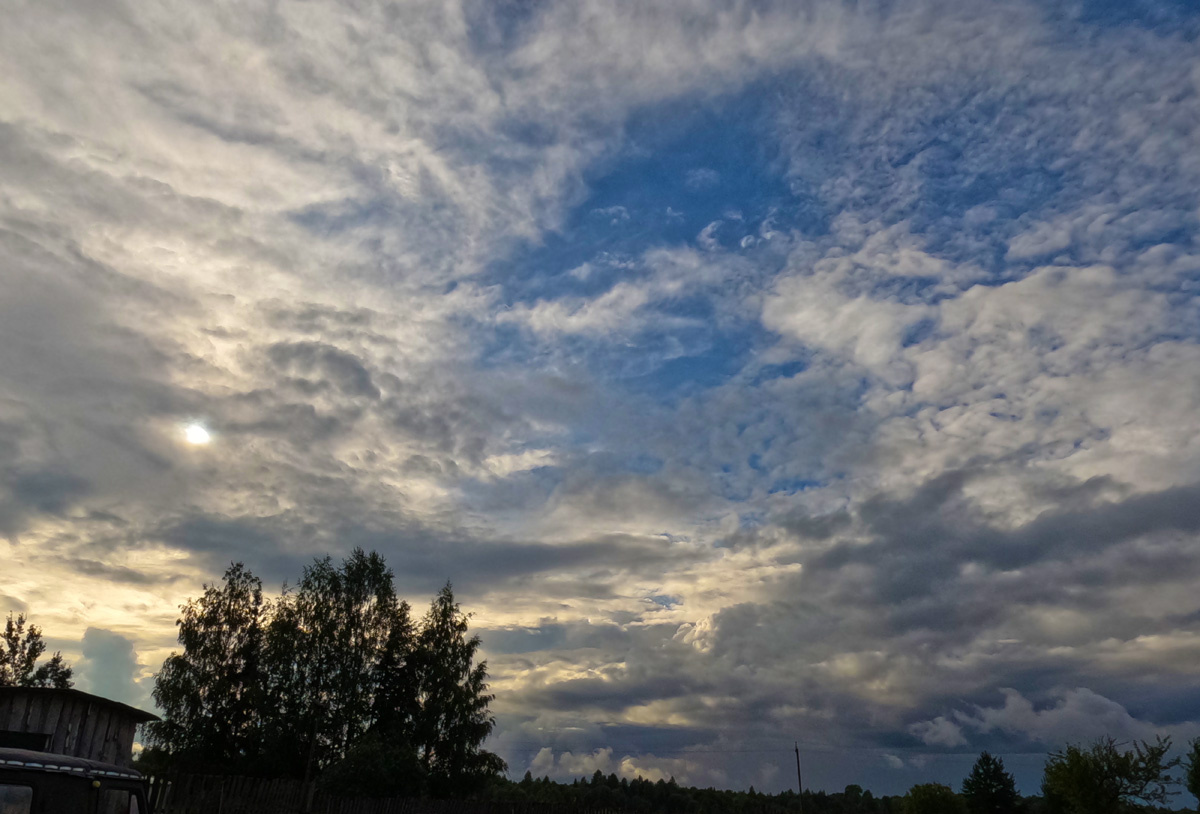 Очень красивое небо августа