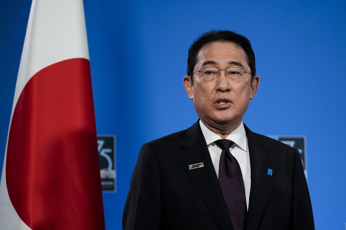     Премьер-министр Японии Фумио Кисида / AP / Stephanie Scarbroug