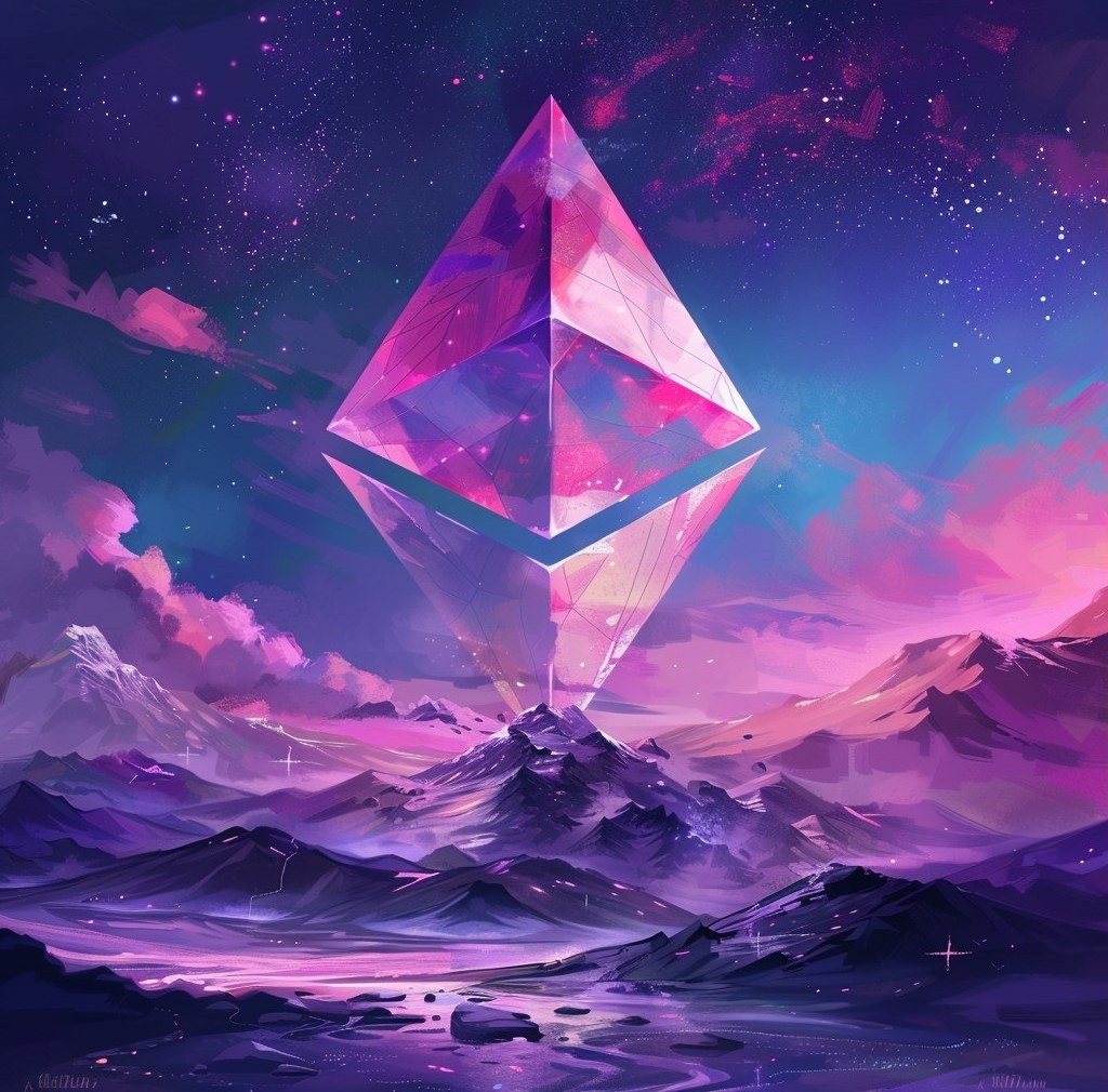 Эфириум. Иллюстрация сгенерирована нейросетью