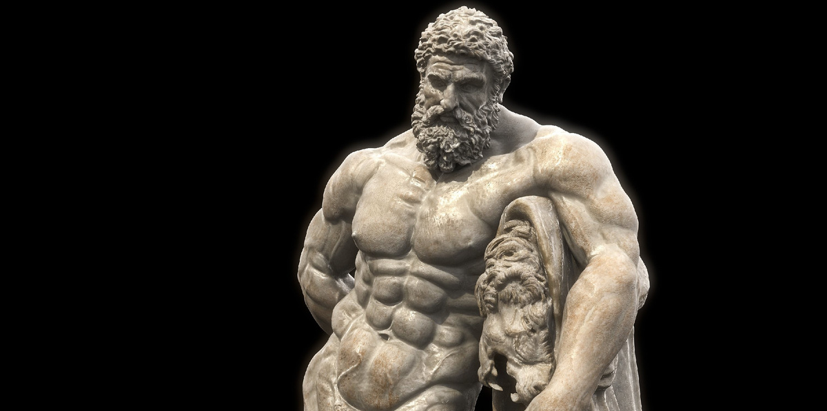 Скульптура "Геркулес Фарнезский", созданная в III в. н. э.