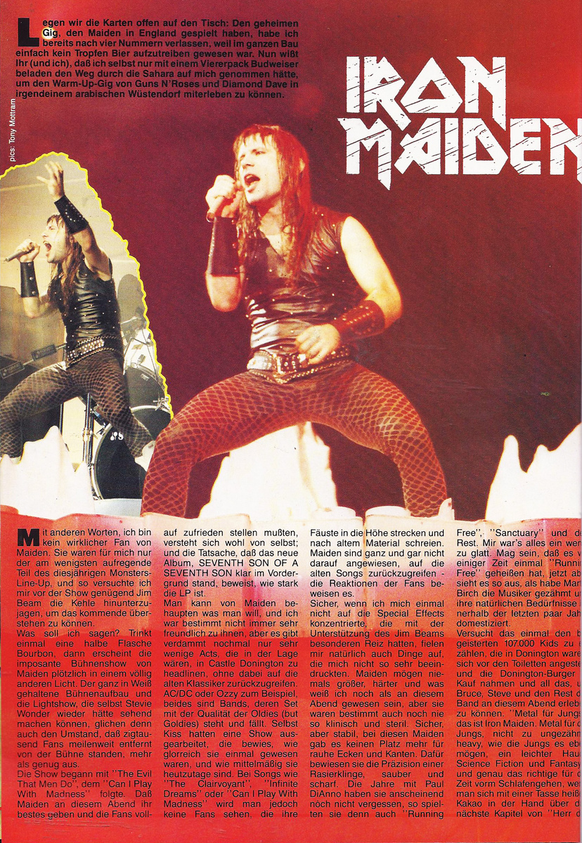 Страница журнала Metal Attack