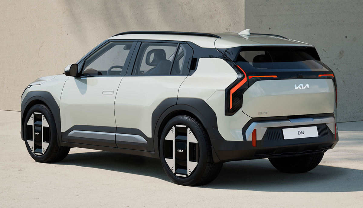 Kia EV3 с философией дизайна Kia "Объединённые/совмещённые противоположности"