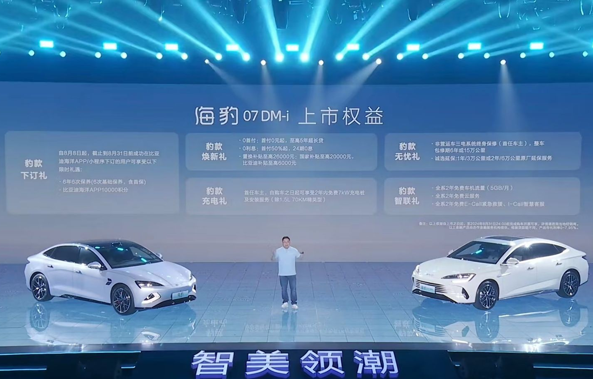 Презентация BYD новых автомобилей серии Seal 