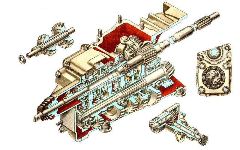    На ЗАЗ‑966 стояла механическая четырехступенчатая коробка передач (3,9/2,12/1,14/0,964). Позже ее унаследовал ЗАЗ‑968. На Subaru и NSU были конструктивно такие же механические четырехступенчатые коробки.