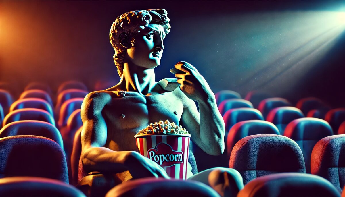 Давид любит посмотреть кино 