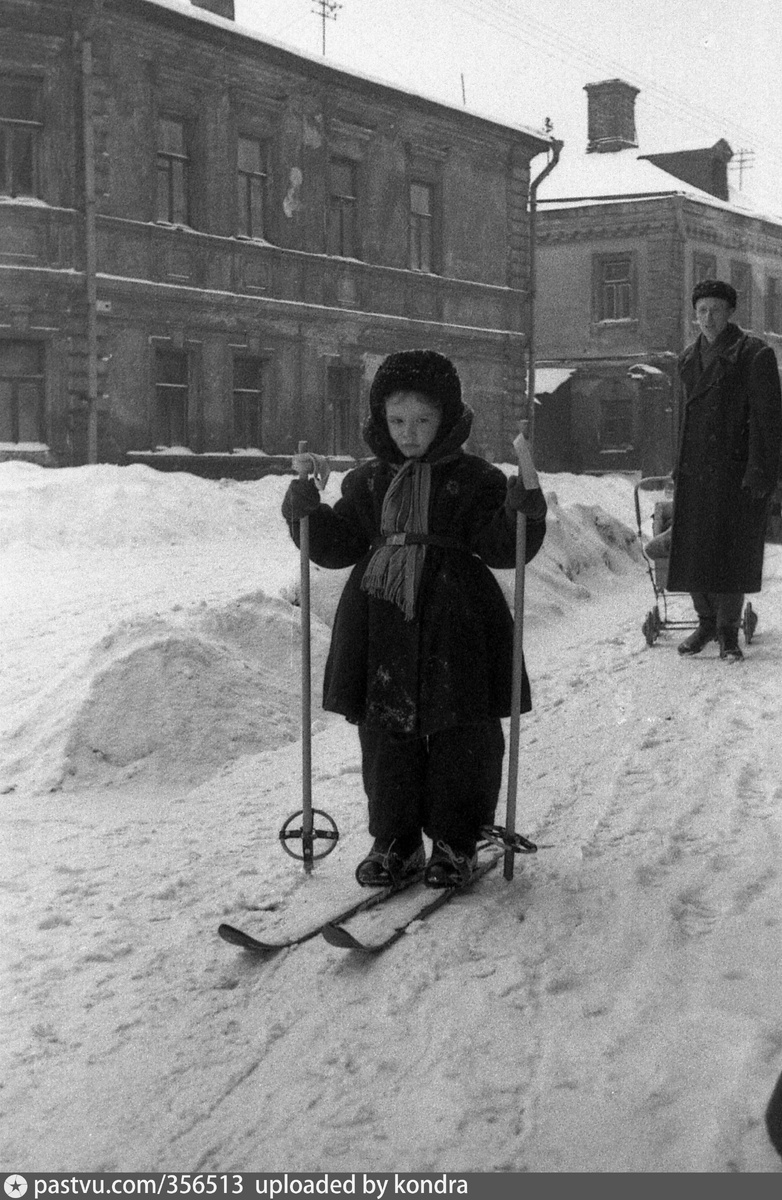 Москва. Плетешковский переулок, 50-е - 60-е годы прошлого века. Иллюстрация из открытых источников.
