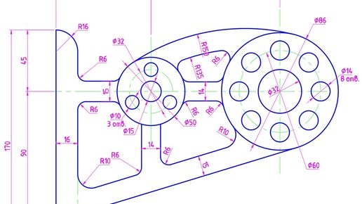 Видеокурс Autodesk AutoCAD 2023: 2D черчение