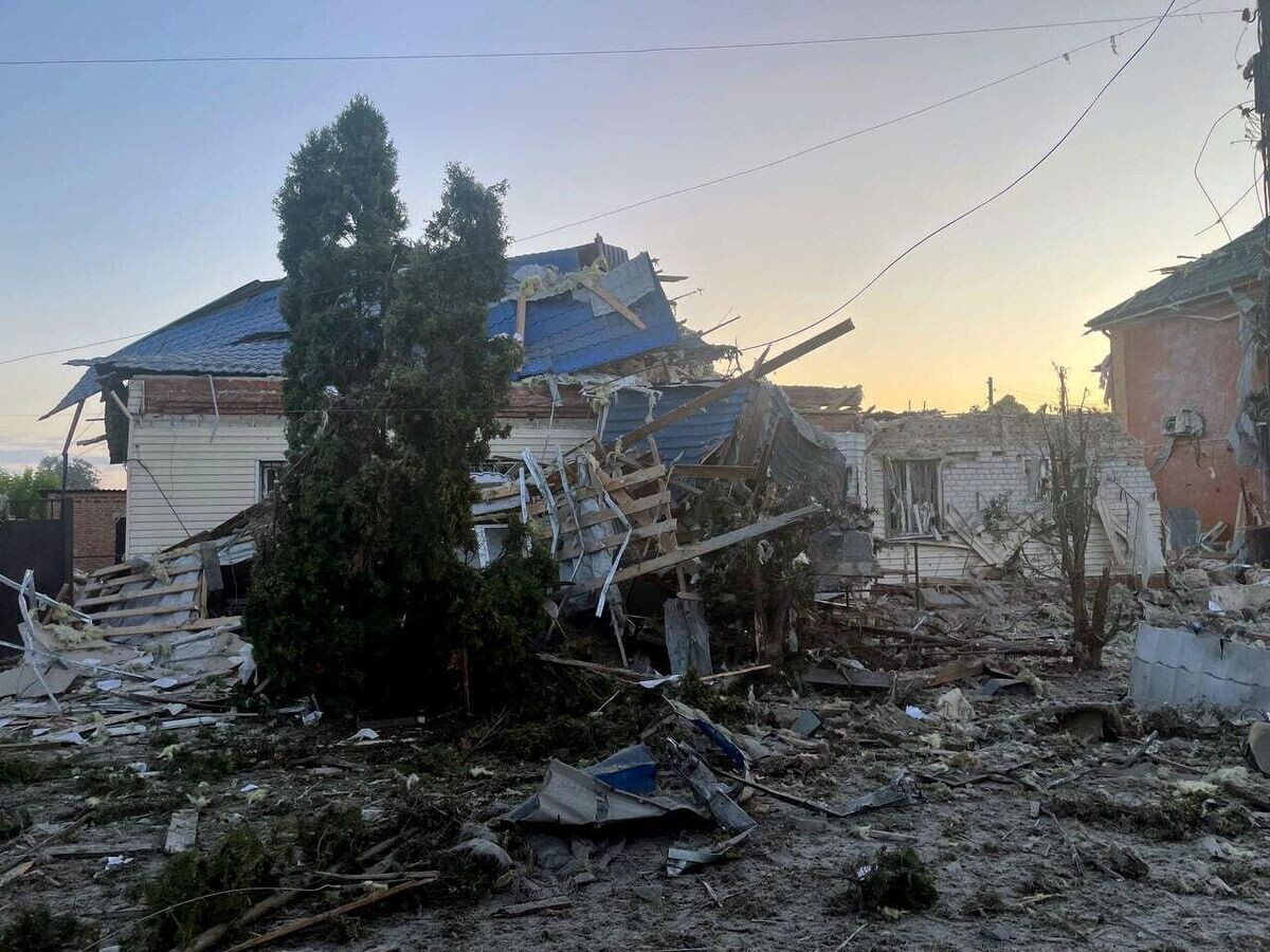    Последствия обстрела города Суджа в Курской области© Фото : Официальный Telegram-канал врио губернатора Курской области