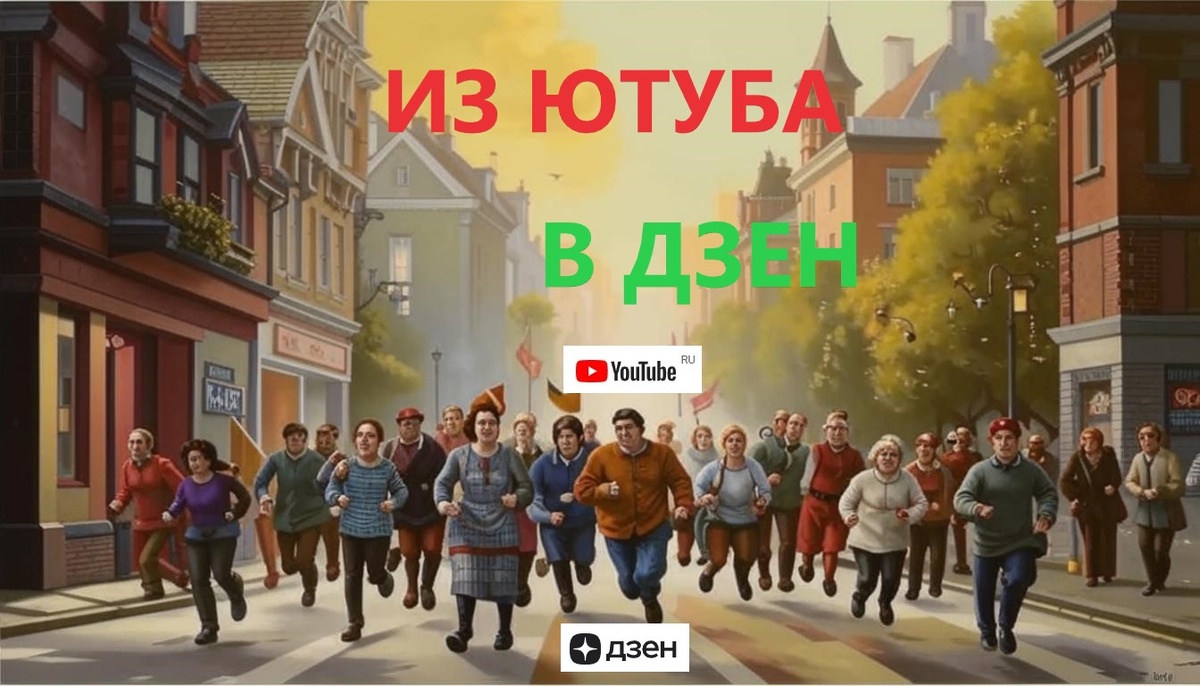 Обложка. Из Ютуба в Дзен
