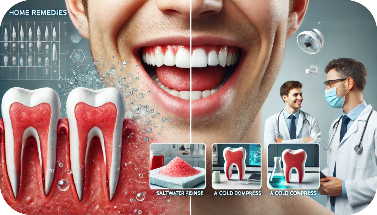 Как снять воспаление десны?