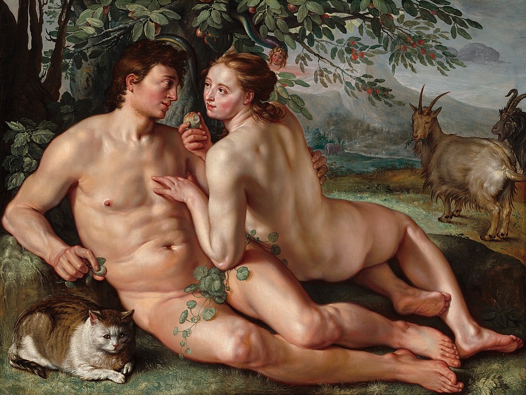 Хендрик Гольциус, "Грехопадение", 1616.