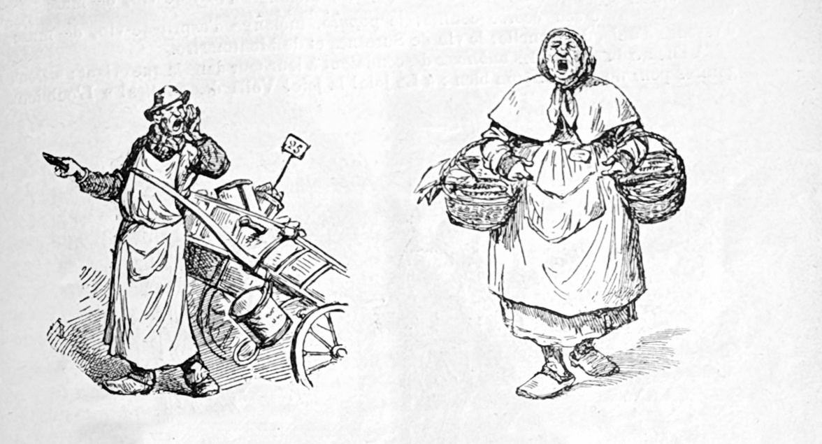 Торговец четырех сезонов. Торговец с корзиной.