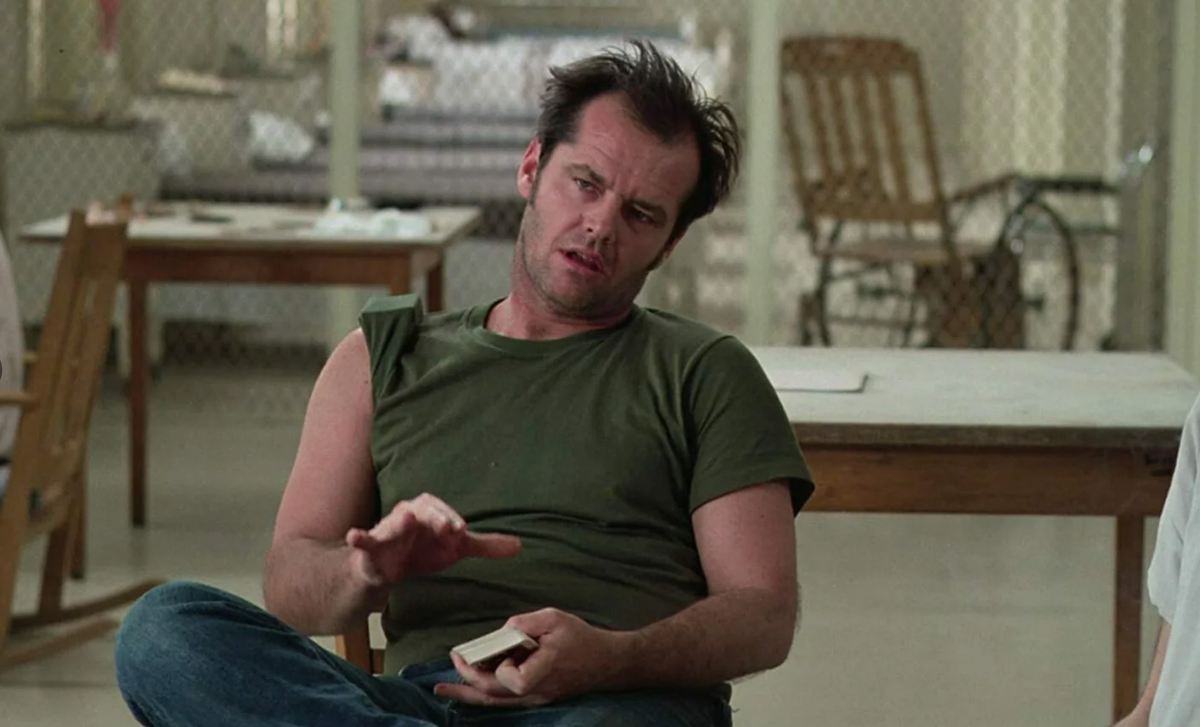 Кадр из фильма "Пролетая над гнездом кукушки" (1975)