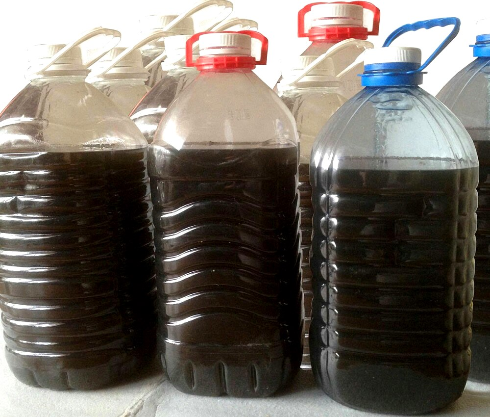 Так выглядит отработанное моторное масло
