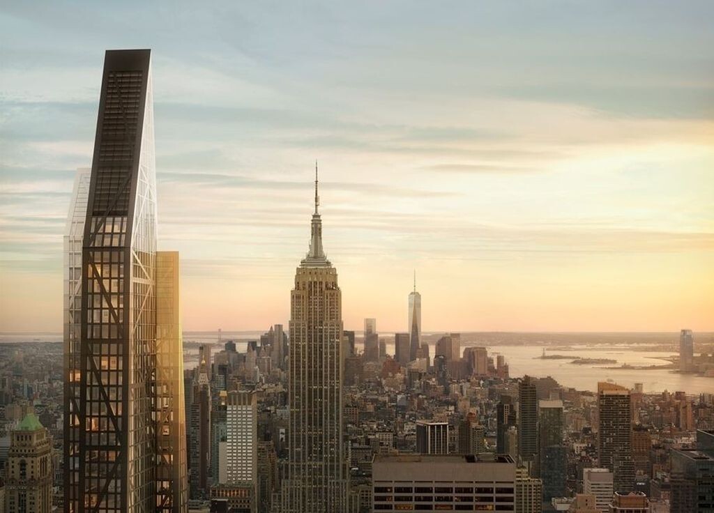 53 West 53rd в панораме Нью-Йорка