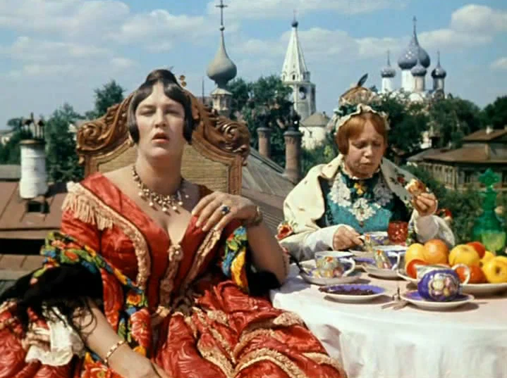 Кадр из фильма «Женитьба Бальзаминова», 1964 год