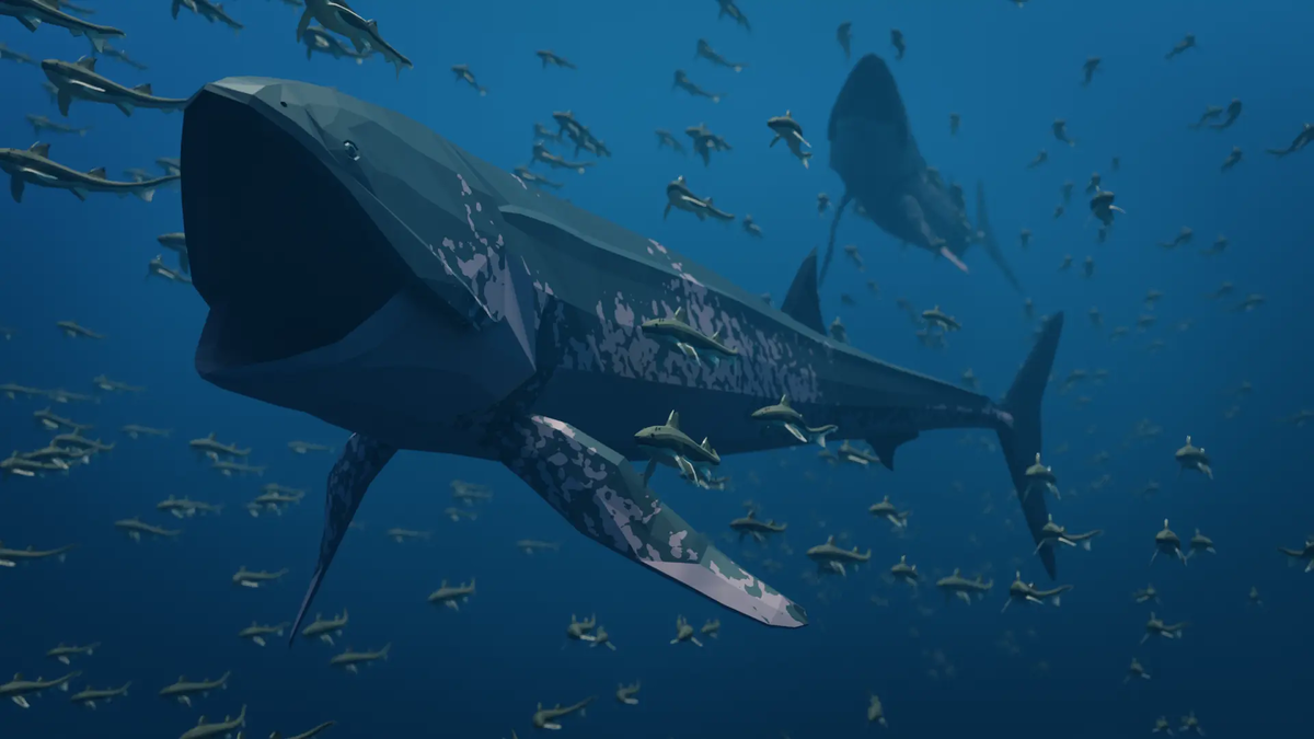 Лидсихтисы на рыбалке. Хотя, судя по всему, их основной добычей была не рыба, а планктон 