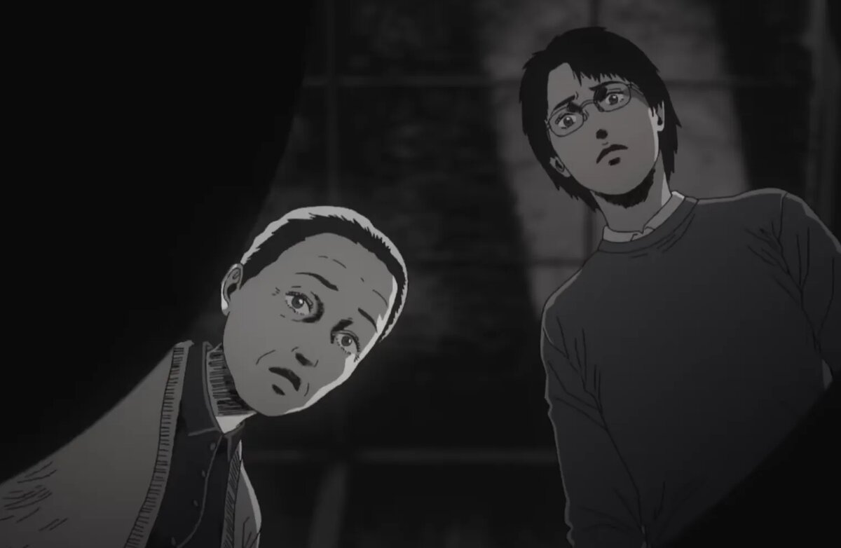 Кадр из аниме «Спираль»   📷