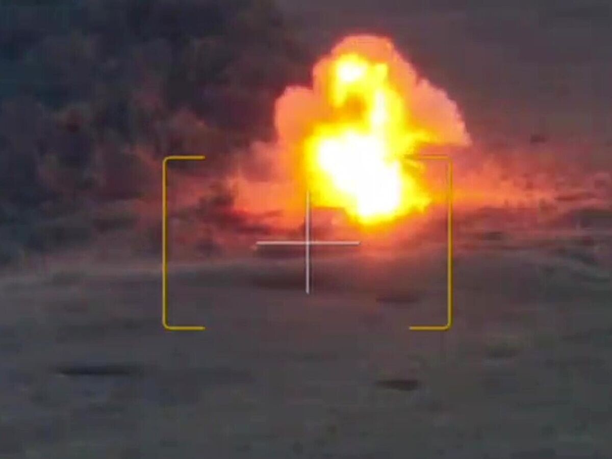    Уничтожение полевого боекомплекта ВСУ в приграничном районе Курской области© РИА Новости / Министерство обороны РФ