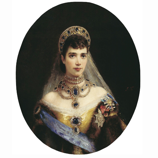 Императрица Мария Федоровна из династии Романовых в своих украшениях 