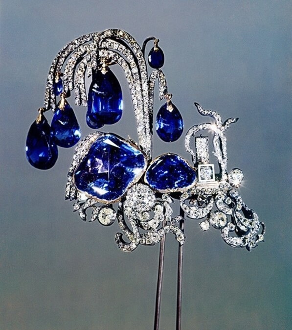 Эгрет с сапфирами для Елизаветы Петровны