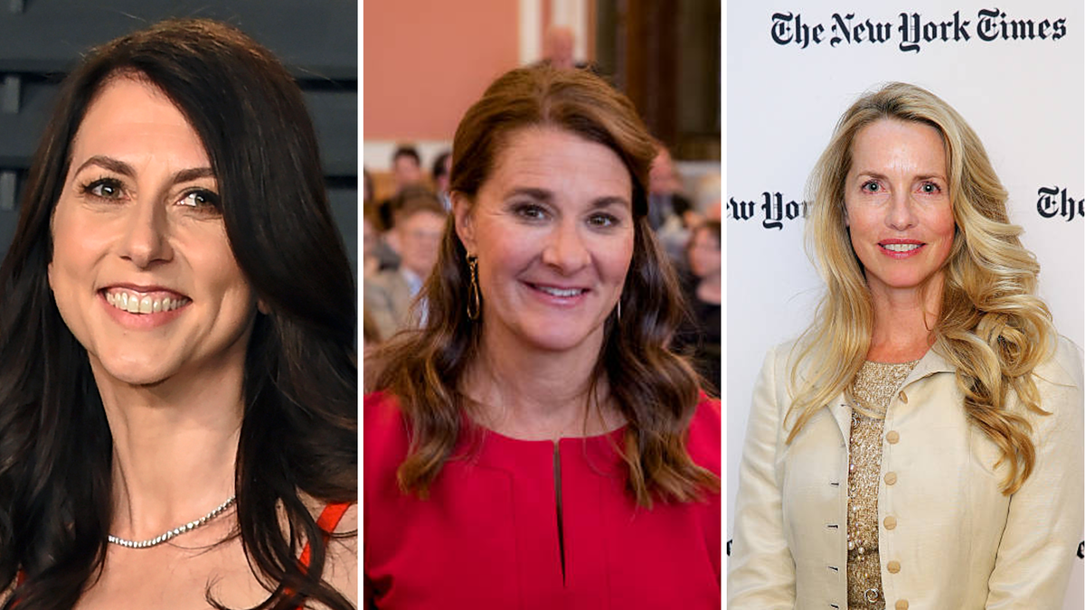 MacKenzie Scott, Melinda French Gates and Lauren Powell Jobs